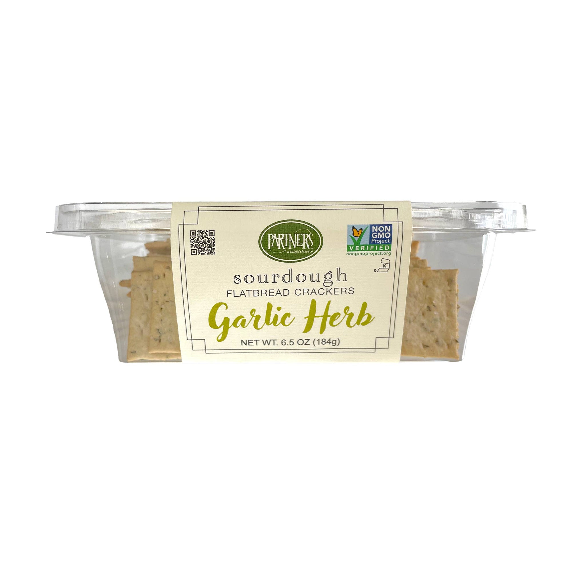 Partners Sourdough Garlic Herb Flatbread Crackers
