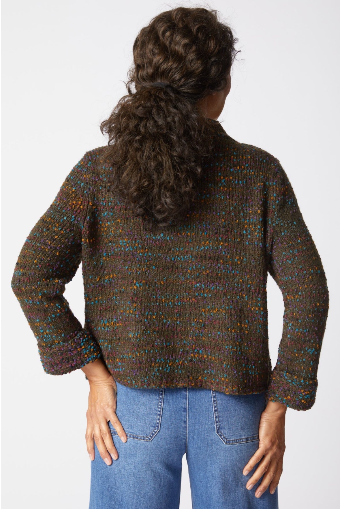 Confetti Funnel Neck Cardi