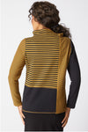 Double Face Stripes Color Blocked Pullover
