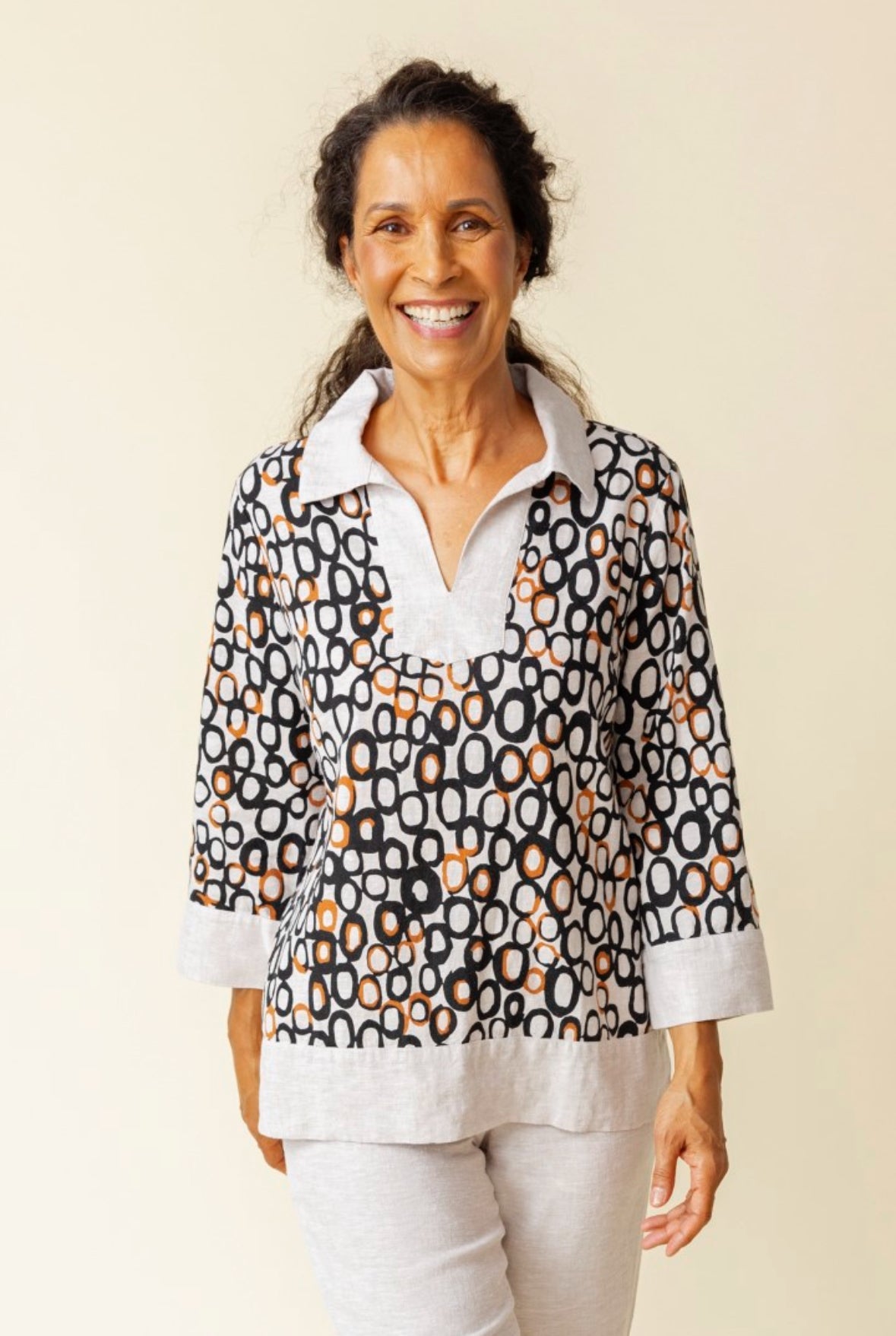 Linen Circle Cool Caftan