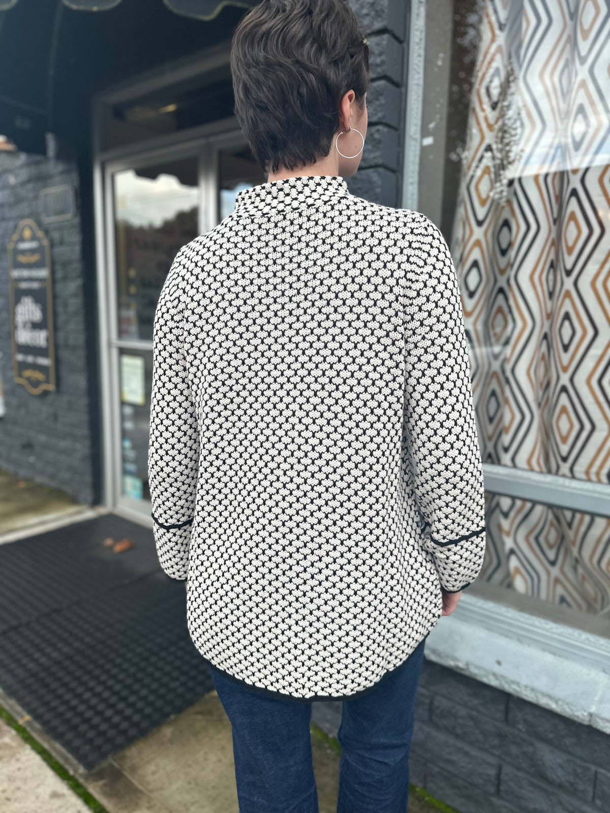 Pave The Way Mixed Stitch Tunic