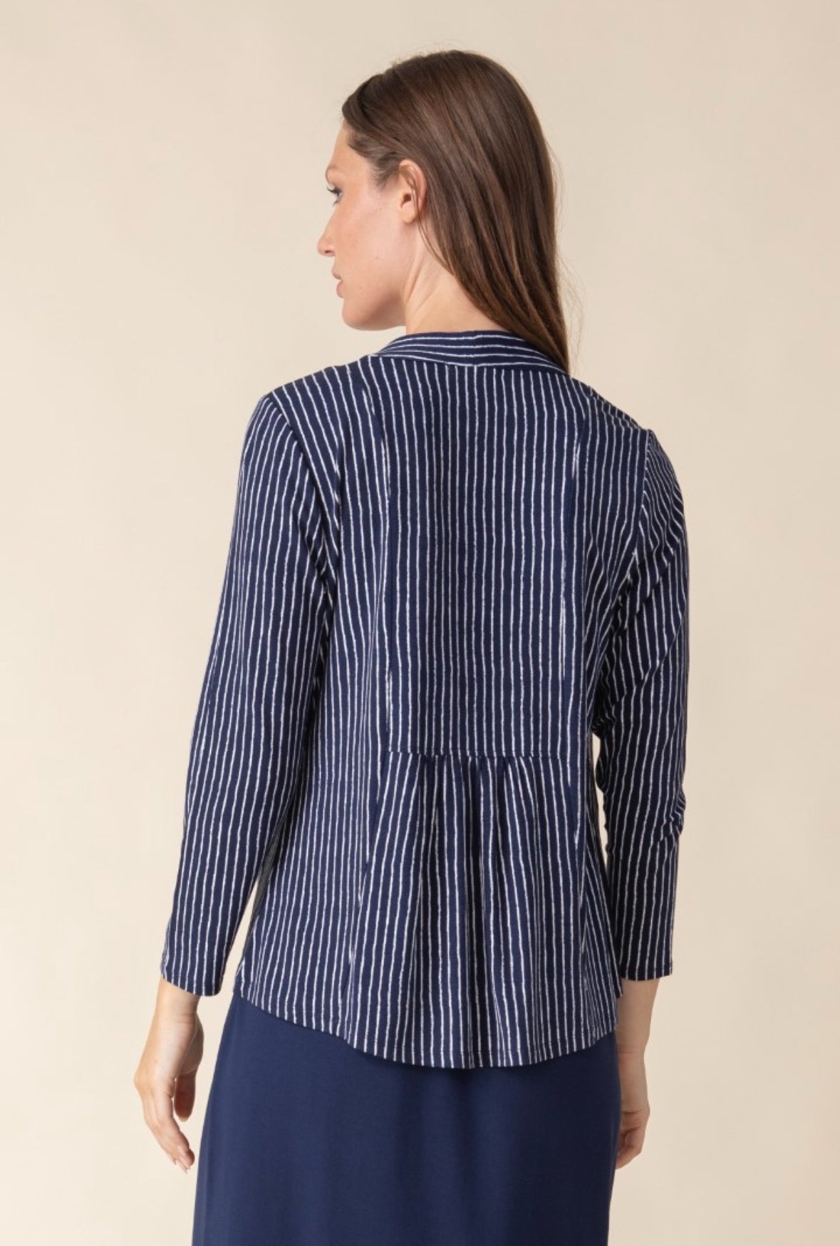 Core travel bamboo striped jacket
