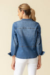 Denim moto jacket