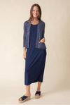 Core travel bamboo striped jacket