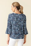 Core travel cubism pleat sleeve shirt