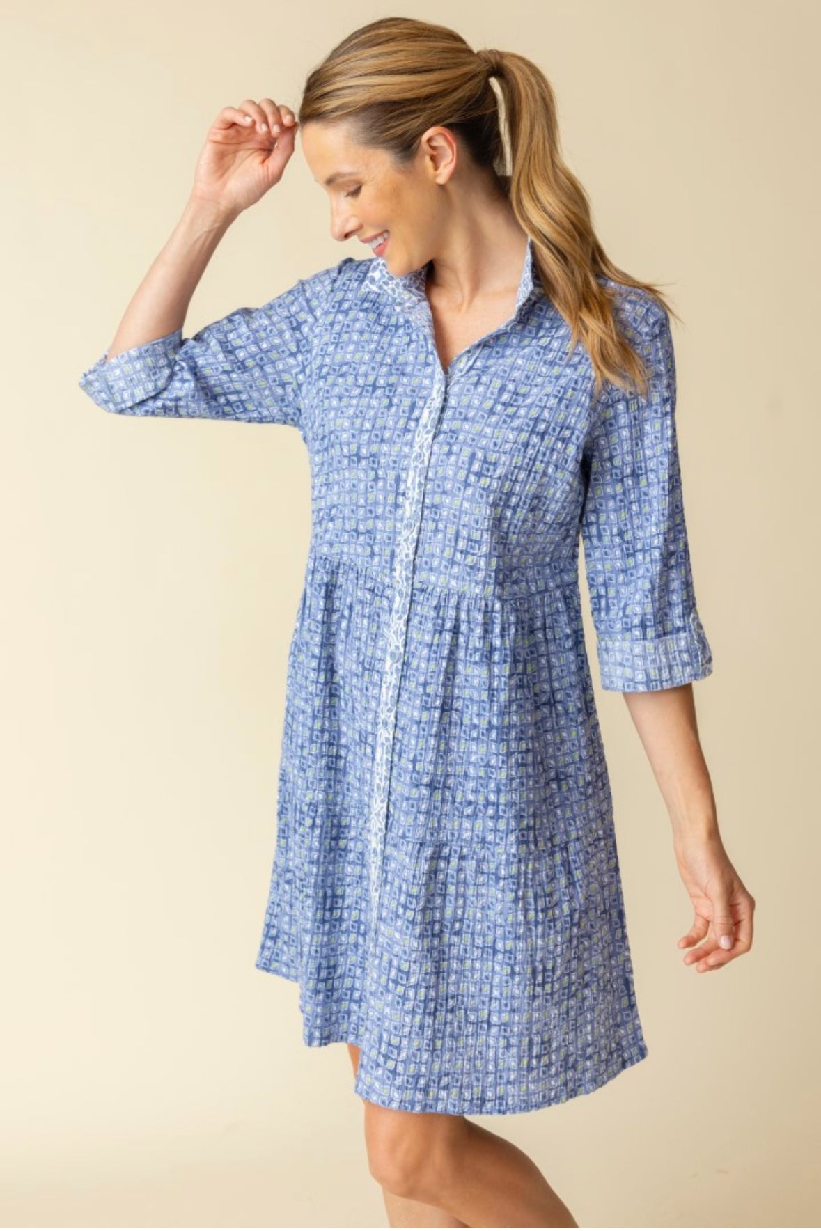 Crinkle Cotton Miami Lanai Dress