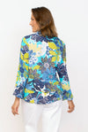 Vintage Print Flounce Shirt
