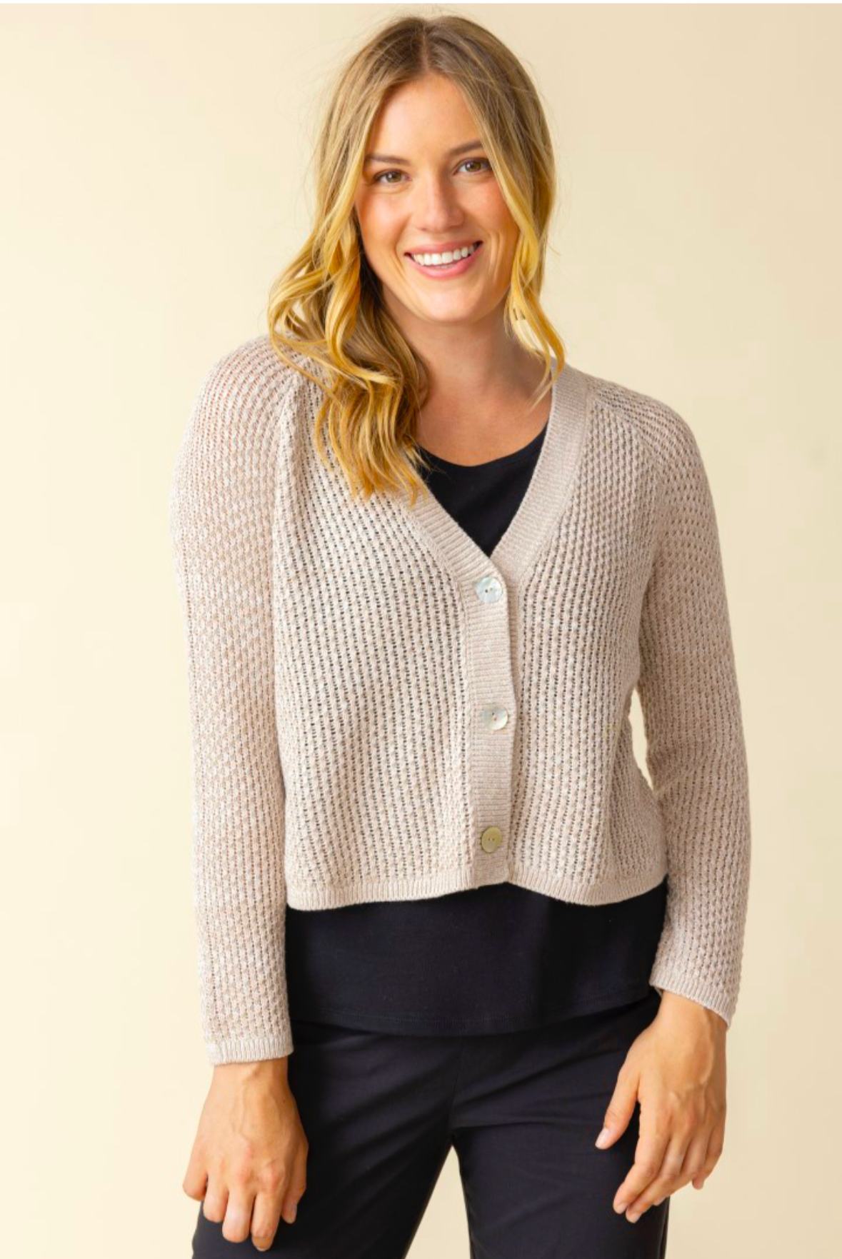 Coastal crochet cardigan