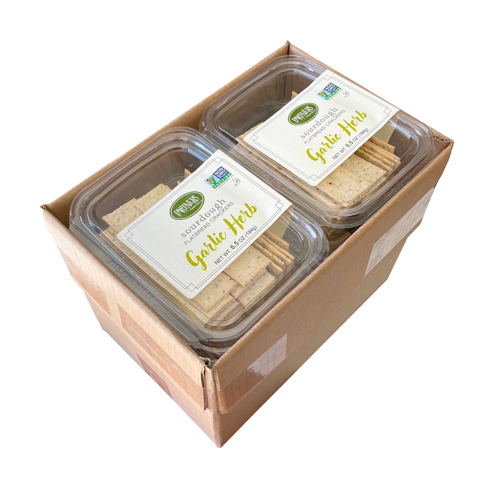 Partners Sourdough Garlic Herb Flatbread Crackers