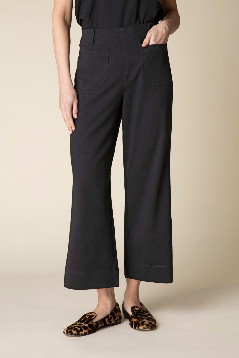 Luxe Ponte Solid Ankle Pant