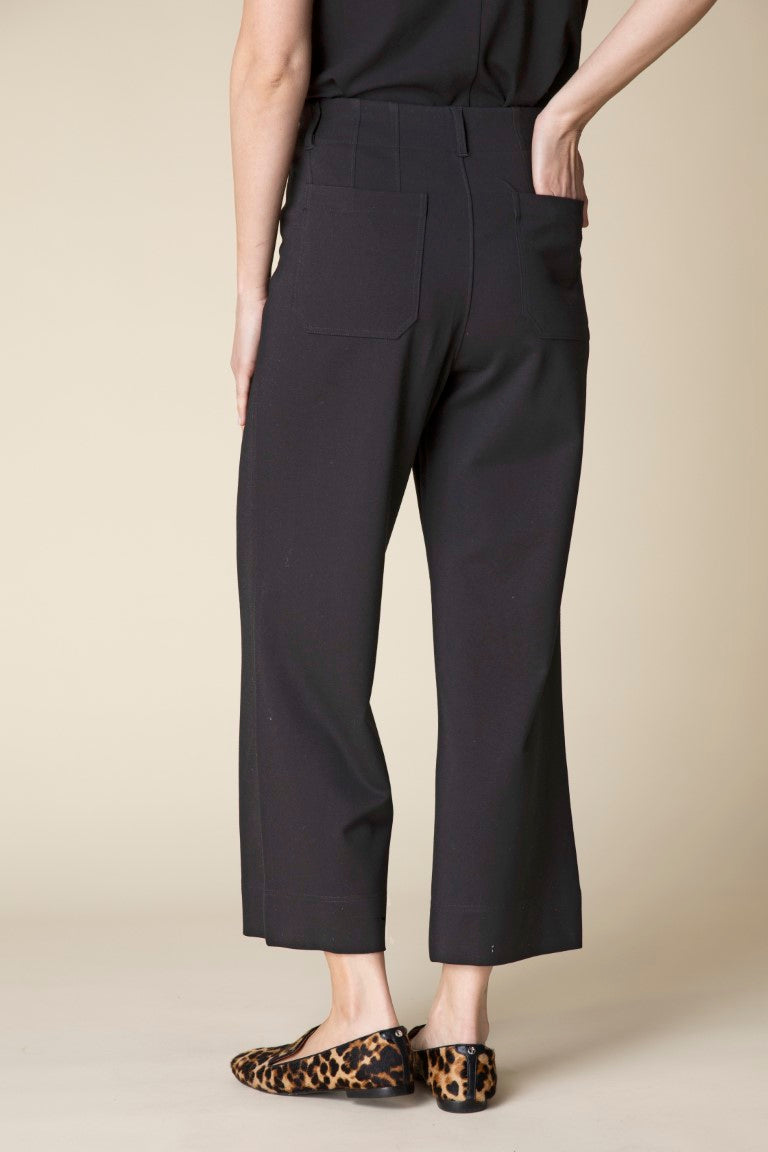 Luxe Ponte Solid Ankle Pant