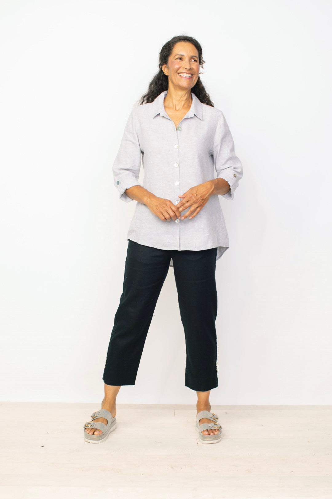 Linen Solid Buttondown